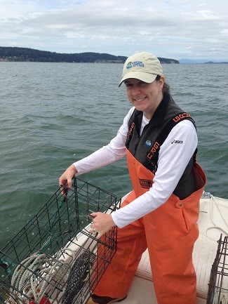 Recreational crabber in Puget Sound