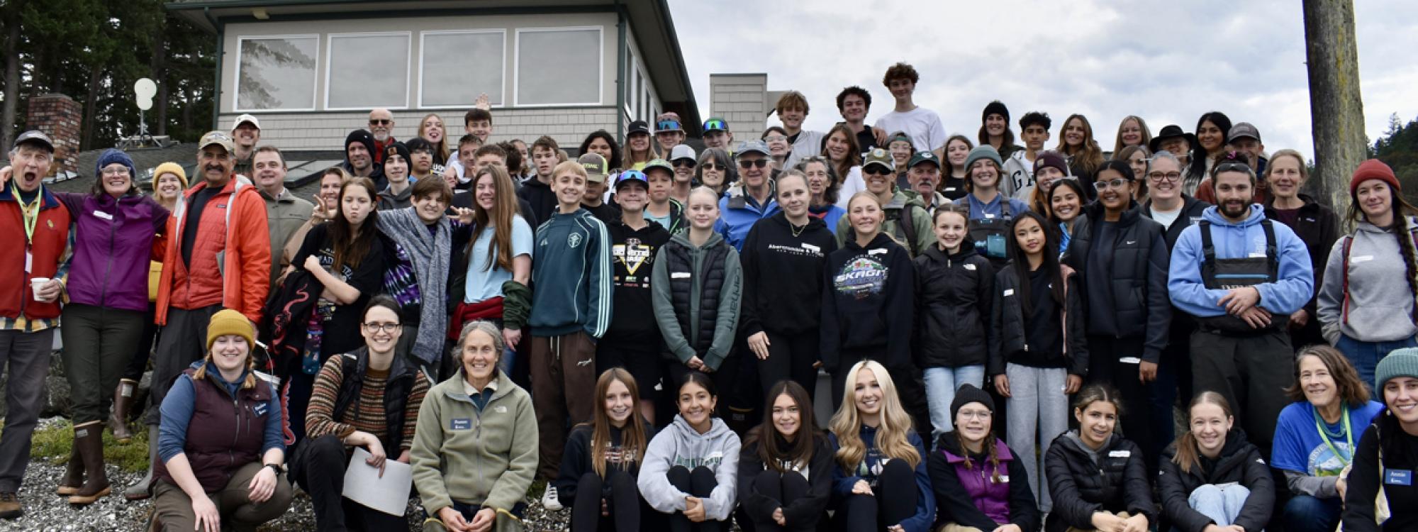 Conway Middle School eighth graders participating in Kids on the Beach Program. Photos: Annie England