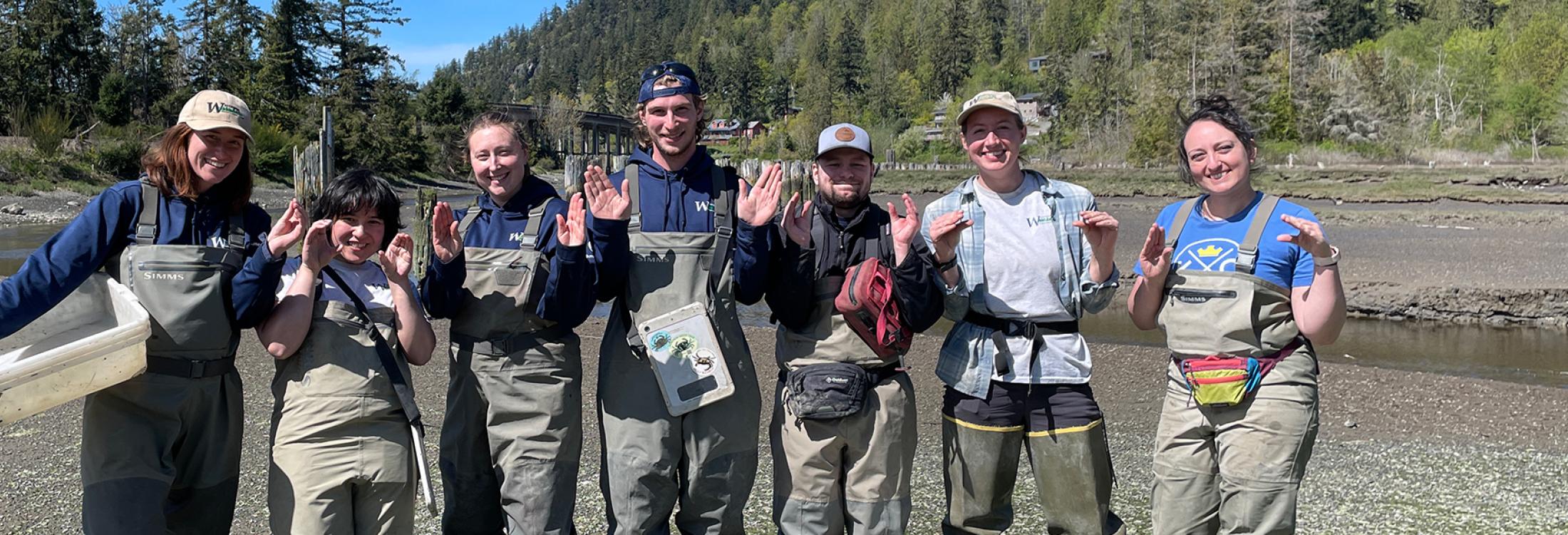 European green crab trapping volunteers. Photo: Leah Skare