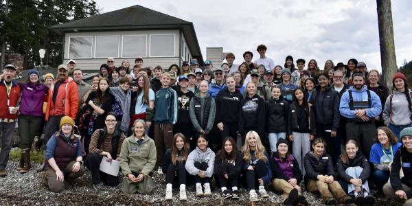 Conway Middle School eighth graders participating in Kids on the Beach Program. Photos: Annie England