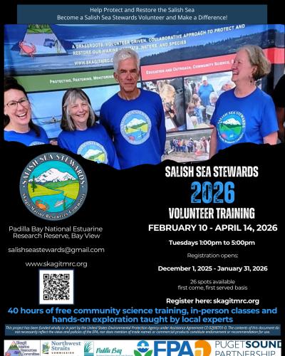 Salish Sea Stewards 2026 training graphic