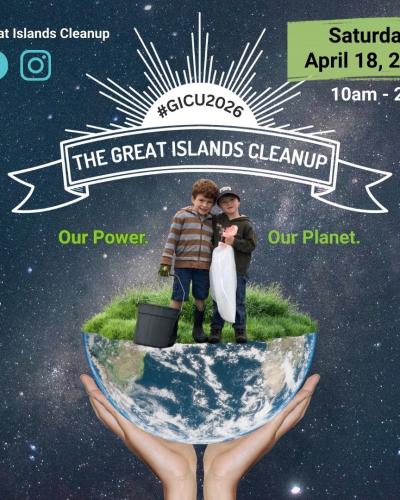 Spring Great Islands Clean up graphic