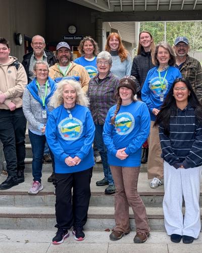 group of Salish Sea Stewards posing for a picture