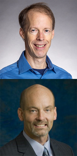 Head shots of Tom Koontz and Craig Thomas